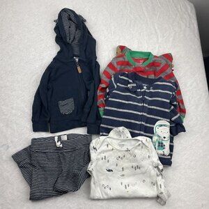 Carters Baby Clothes Boy Unisex Holiday Lot Of Clothes Pajamas Sweater Pant